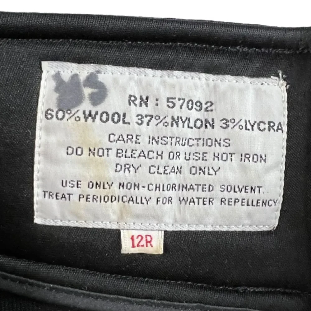 Vintage FERA Ski Snow Wool Blend Pants Black Size 12R